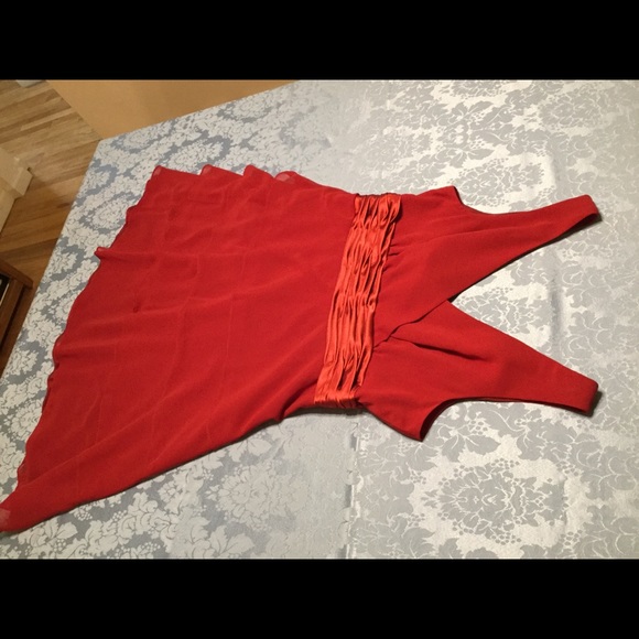 Evan Picone Reddish Pink Cocktail Dress - Picture 4 of 8